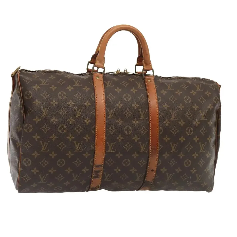 LOUIS VUITTON Monogram Keepall Bandouliere 50 Boston Bag M41416